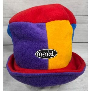 Mental Headgear Fleece Bucket‎ Hat Colorblock Vintage Style 90s Y2K